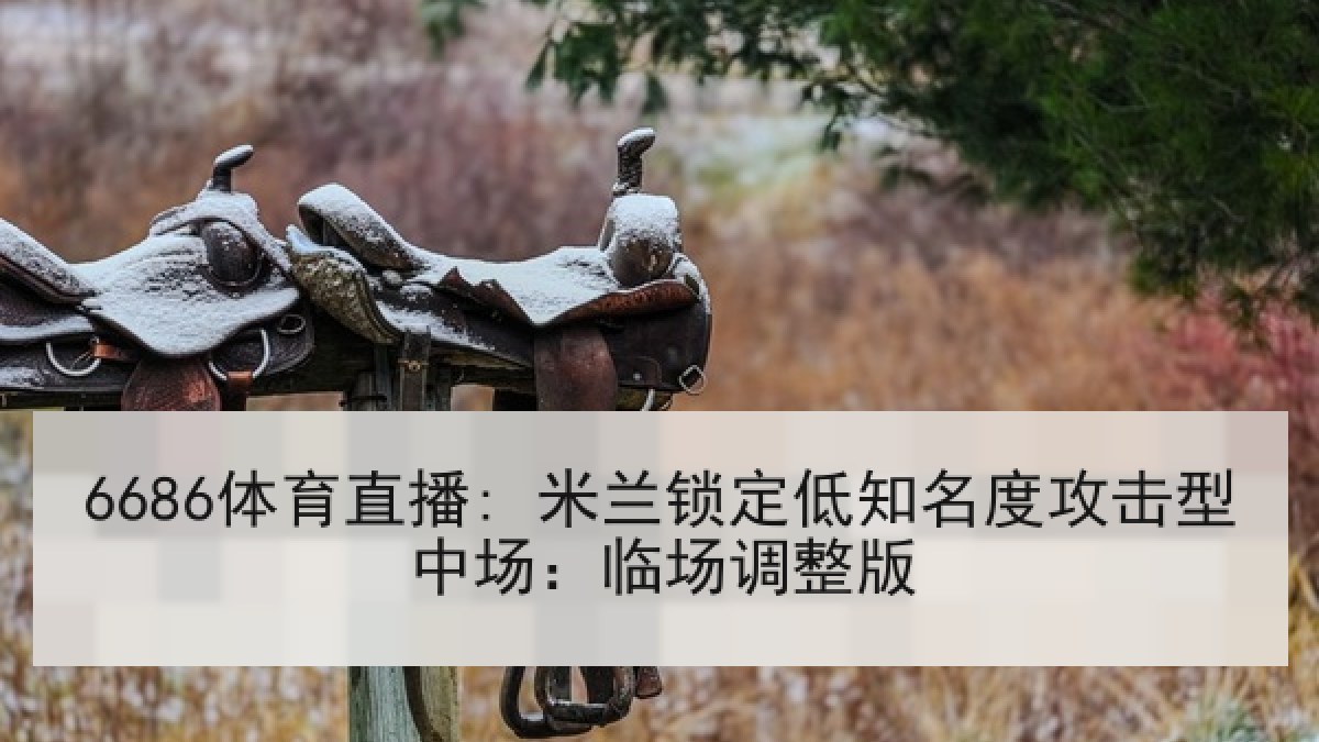 6686体育直播: 米兰锁定低知名度攻击型中场:临场调整版 6686体育直播: 米兰锁定低知名度攻击型中场:临场调整版